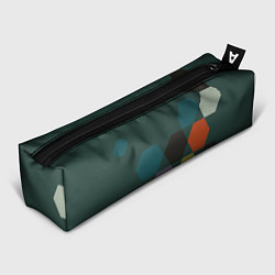 Пенал для ручек Кластер зеленая ночь, цвет: 3D-принт