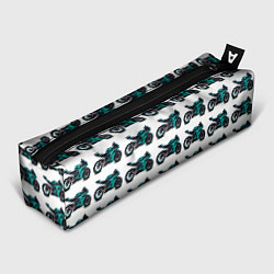 Пенал для ручек Motorbike light blue, цвет: 3D-принт