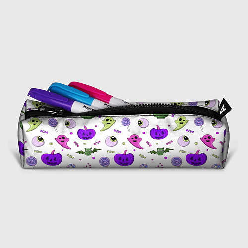 Пенал Halloween purple pumpkin pattern / 3D-принт – фото 2