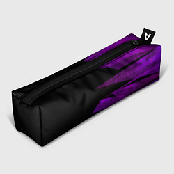 Пенал для ручек Color purple black stripes, цвет: 3D-принт