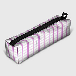 Пенал Color white cage pink line