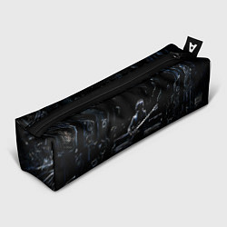 Пенал для ручек Линейный силуэт музыканта, цвет: 3D-принт