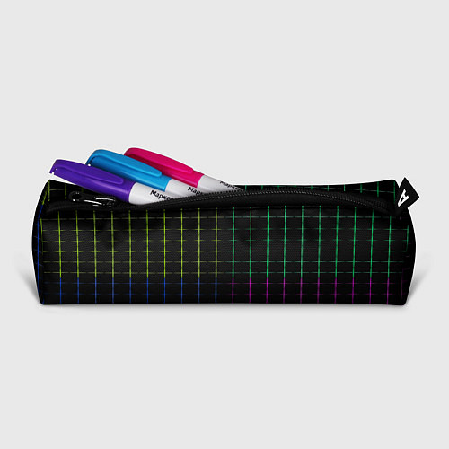 Пенал Color black multicolored stripes / 3D-принт – фото 2