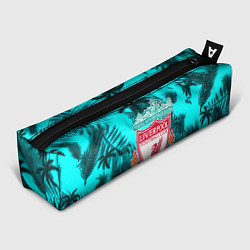 Пенал для ручек Ливерпуль голубые тропики, цвет: 3D-принт