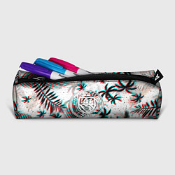 Пенал для ручек Манчестер сити глитч тропики, цвет: 3D-принт — фото 2