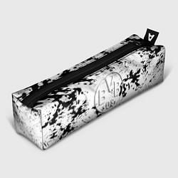 Пенал для ручек Borussia черно белые краски, цвет: 3D-принт