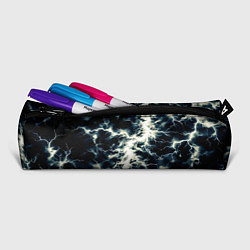 Пенал для ручек Чёрно-синий разряд абстракция, цвет: 3D-принт — фото 2