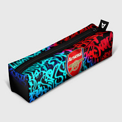 Пенал для ручек Arsenal граффити неон, цвет: 3D-принт