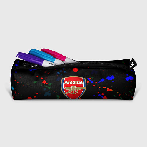 Пенал Arsenal неоновые брызги красок / 3D-принт – фото 2