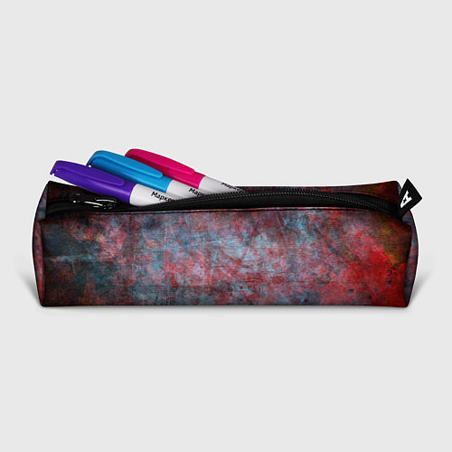Пенал Абстракция - red rust on blue / 3D-принт – фото 2