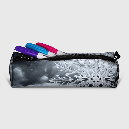Пенал Снежинка на черно белое / 3D-принт – фото 2