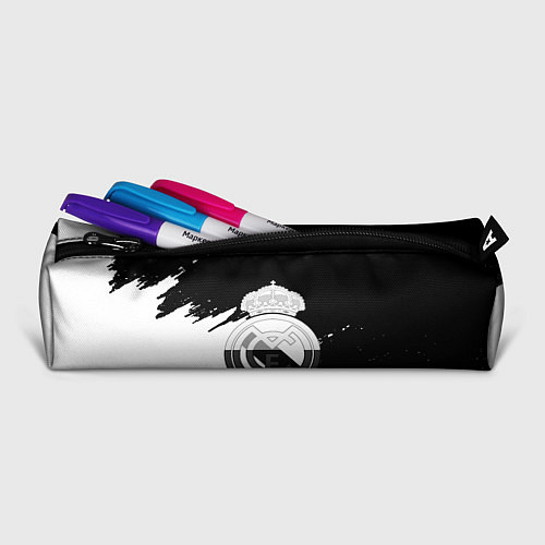 Пенал Реал Мадрид краски белые штрихи / 3D-принт – фото 2