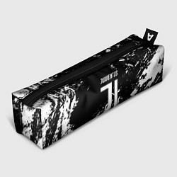 Пенал для ручек Juventus белые штрихи красок, цвет: 3D-принт