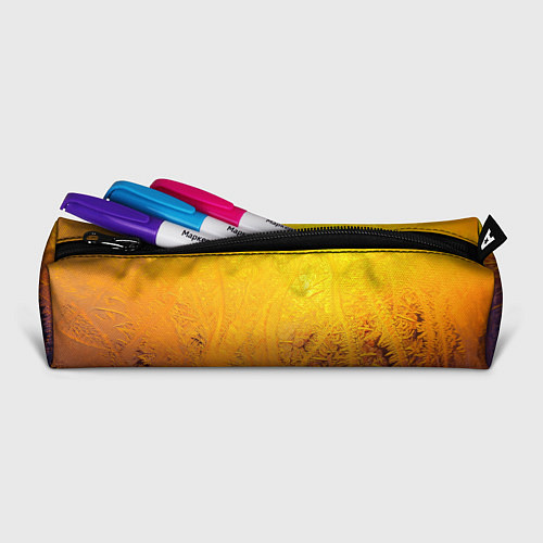 Пенал Узоры золотистого инея / 3D-принт – фото 2