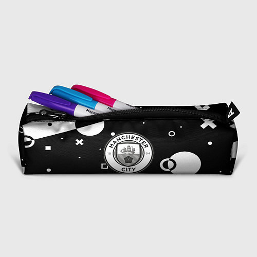 Пенал Манчестер сити геометрия блэк / 3D-принт – фото 2