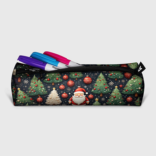 Пенал Новый год паттерн Дед мороз / 3D-принт – фото 2
