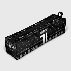 Пенал для ручек Ювентус новый год текстура, цвет: 3D-принт