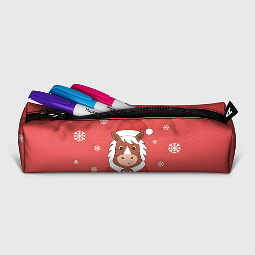 Пенал Новогодняя лошадка с подарком / 3D-принт – фото 2