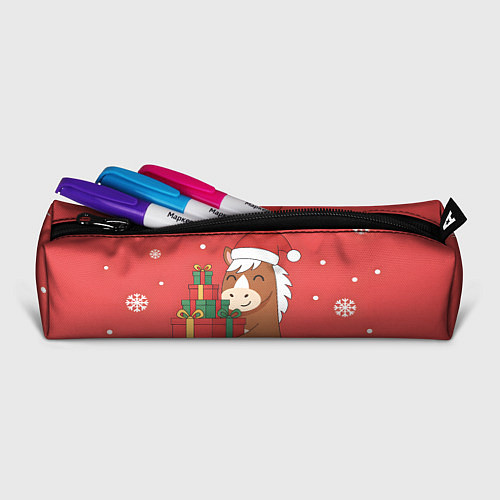 Пенал Новогодняя лошадка с подарками / 3D-принт – фото 2