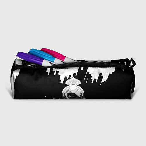 Пенал Реал Мадрид белая геометрия / 3D-принт – фото 2