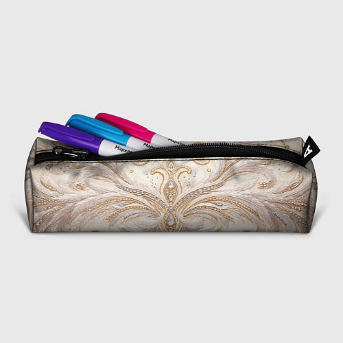 Пенал Перламутровый орнамент с перьями / 3D-принт – фото 2