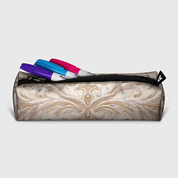 Пенал для ручек Перламутровый орнамент с перьями, цвет: 3D-принт — фото 2