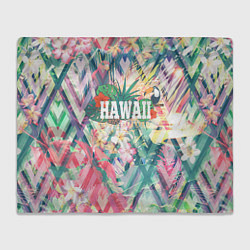 Плед флисовый Hawaii Summer, цвет: 3D-велсофт