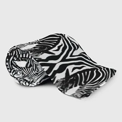 Плед флисовый Полосатая зебра, цвет: 3D-велсофт — фото 2