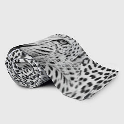 Плед флисовый Белый леопард, цвет: 3D-велсофт — фото 2