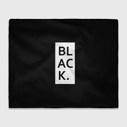 Плед флисовый Black, цвет: 3D-велсофт