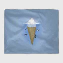 Плед флисовый Мороженое, цвет: 3D-велсофт