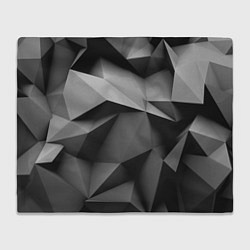 Плед флисовый Gray abstraction, цвет: 3D-велсофт