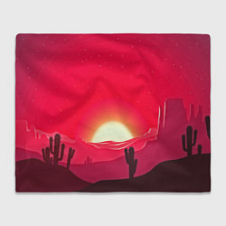 Плед флисовый Gorgeous sunset, цвет: 3D-велсофт