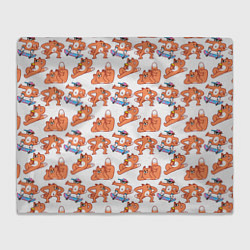 Плед флисовый Стикеры с лисом, цвет: 3D-велсофт