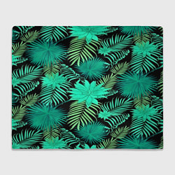 Плед флисовый Tropical pattern, цвет: 3D-велсофт