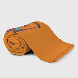 Плед флисовый Тыква с косой, цвет: 3D-велсофт — фото 2