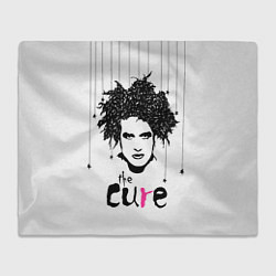 Плед флисовый The Cure - portrait Robert Smith, цвет: 3D-велсофт