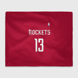 Плед флисовый Rockets: Houston 13, цвет: 3D-велсофт