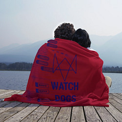 Плед флисовый Watch Dogs: Hacker Collection, цвет: 3D-велсофт — фото 2