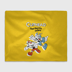 Плед флисовый Cuphead: Don't deal with the Devil, цвет: 3D-велсофт