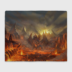Плед флисовый Linage II: Fire Dragon, цвет: 3D-велсофт