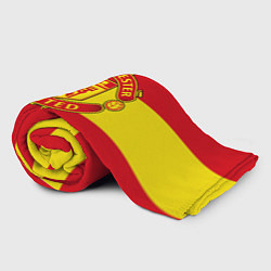 Плед флисовый FC Man United: Red Style, цвет: 3D-велсофт — фото 2