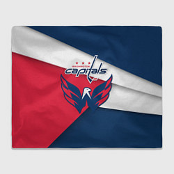 Плед флисовый Washington Capitals, цвет: 3D-велсофт