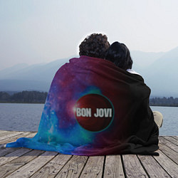 Плед флисовый Bon Jovi, цвет: 3D-флис — фото 2