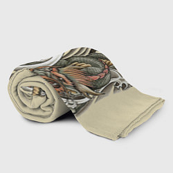 Плед флисовый Восточный дракон, цвет: 3D-велсофт — фото 2