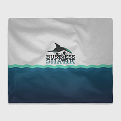 Плед флисовый Business Shark, цвет: 3D-велсофт