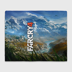 Плед флисовый Far Cry 4: Ice Mountains, цвет: 3D-велсофт