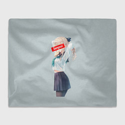 Плед флисовый Senpai School Girl, цвет: 3D-велсофт