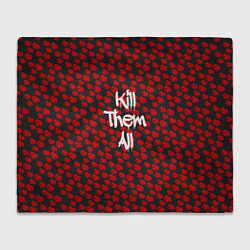 Плед флисовый R6S: Kill Them All, цвет: 3D-велсофт