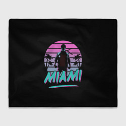 Плед флисовый Майами, цвет: 3D-велсофт